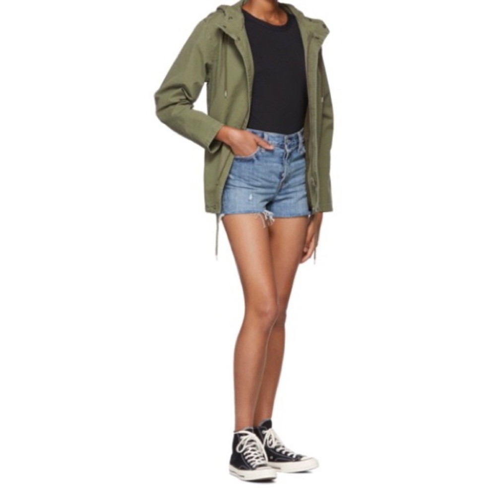Levi’s Blue Wedgie Distressed Denim Shorts